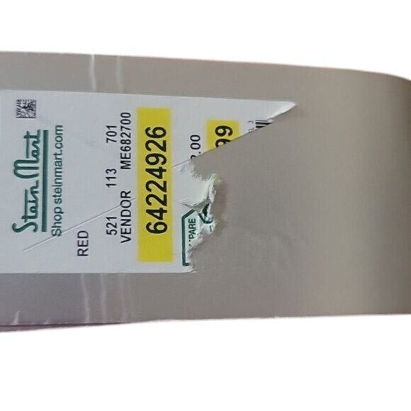 Maxstudio Red Pashmina Wrap Scarf Lightweight Fringe‎ Detail Womens Accessory - Picture 3 of 3